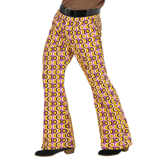 Pantalon Disco 70S Lilas Hommes