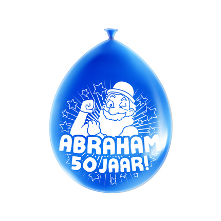 Abraham Balloons 50 Years 30cm 8pcs