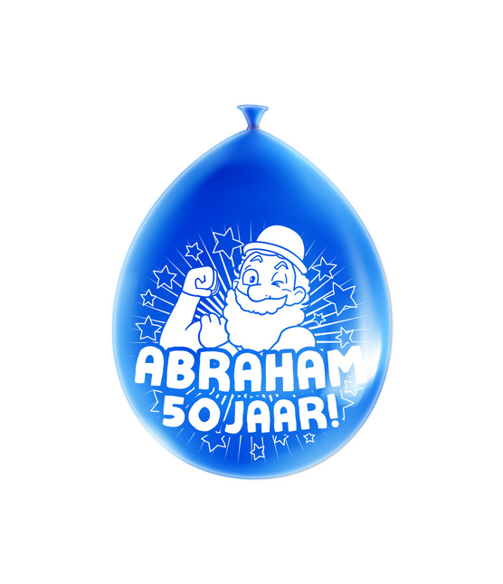 Abraham Balloons 50 Years 30cm 8pcs