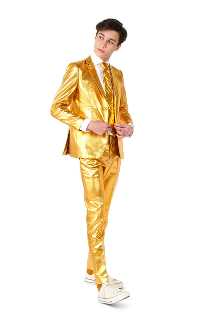 Costume d'or Garçon Ado OppoSuits