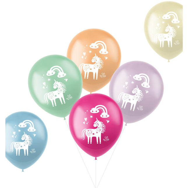 Ballons Licorne & Arc-en-ciel 33cm 6pcs