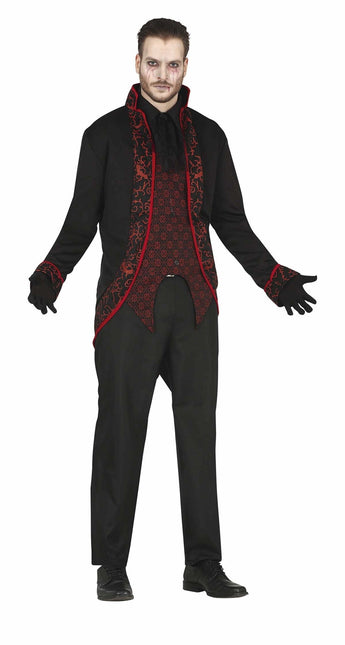 Costume d'Halloween Vampire Homme Rouge Noir