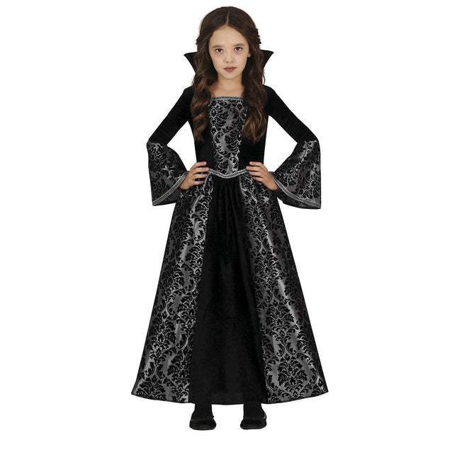 Costume d'Halloween Vampire Fille Argent