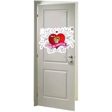 Plaque de porte Love Is To Be Married 45cm