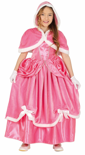 Robe de princesse enfant rose longue