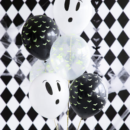 Halloween Balloons Blacklight 27cm 3pcs