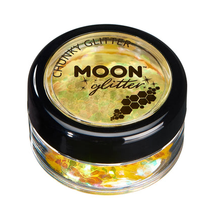 Moon Glitter Iridescent Chunky Glitter Yellow 3g