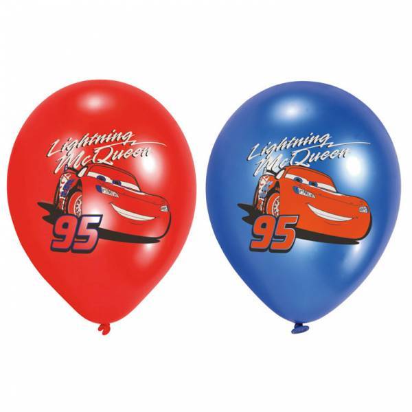 Décoration de ballons Cars 28cm 6pcs