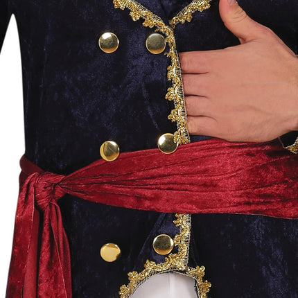 Costume de pirate Bleu Rouge Homme