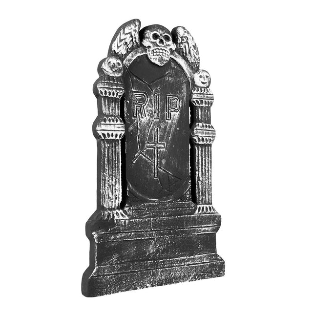 Halloween Tombstone Skull Cross 50cm