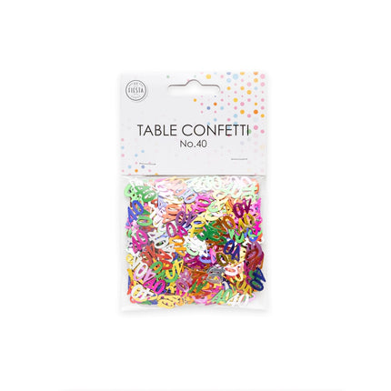 Confetti de table 40 ans Coloré