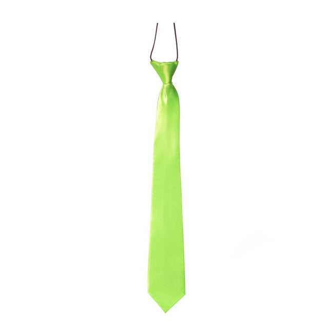 Cravate vert fluo 50cm