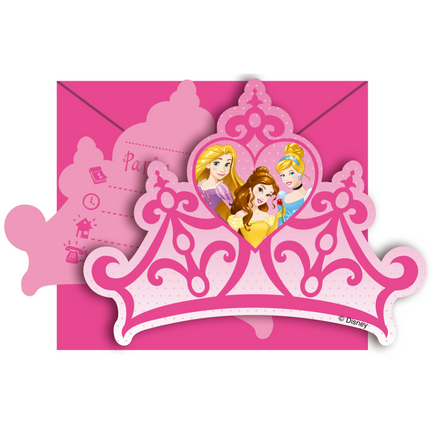 Invitations Disney Princesses 6pcs