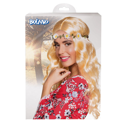 Perruque blonde Joy avec bandeau