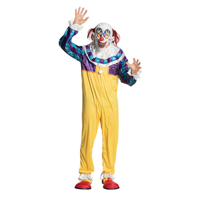 Costume de clown d'Halloween Jaune M