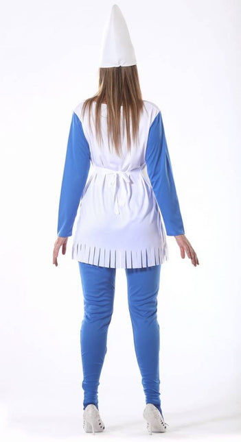 Costume de gnome bleu pour femme