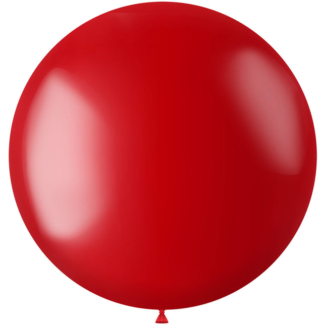 Ballon rouge métallisé rouge ardent 80cm