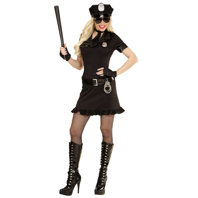 Police Dress Black Ladies Short