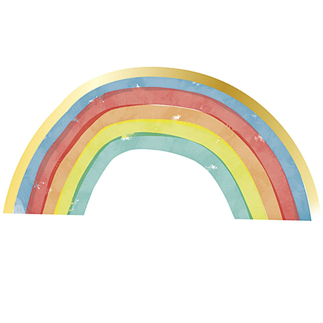 Serviettes de table arc-en-ciel 33cm 16pcs