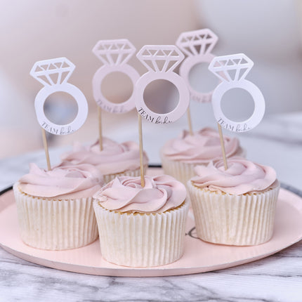 Dessus de gâteau Team Bride 5cm 12pcs