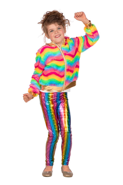 Veste arc-en-ciel enfant