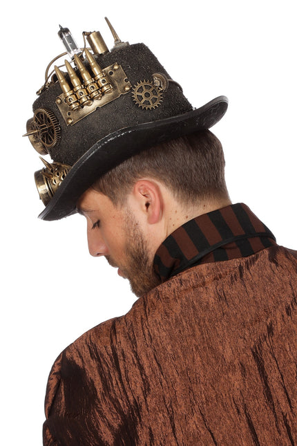 Chapeau Steampunk avec lumière