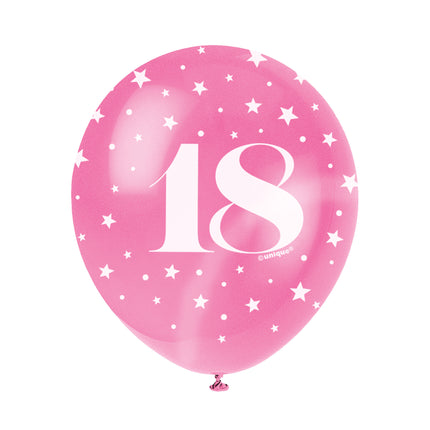 Ballons 18 ans Confetti 30cm 5pcs