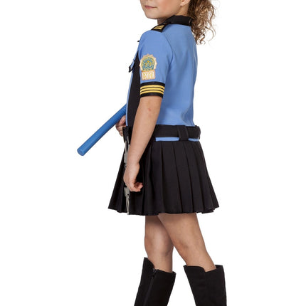 Combinaison de police fille bleue