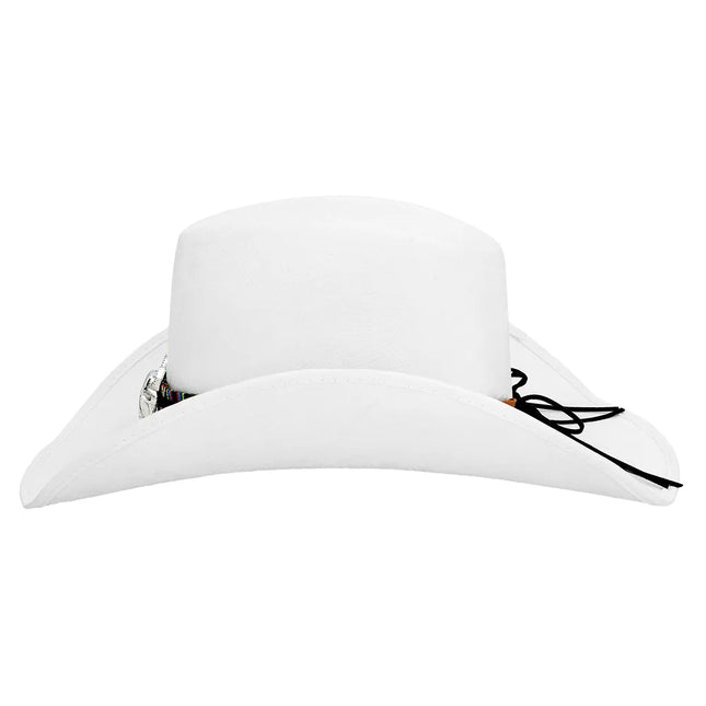 Chapeau de cow-boy blanc Luxe