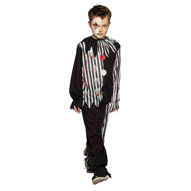 Costume de clown d'Halloween enfant foncé