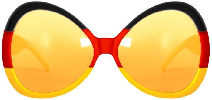 Lunettes noires rouges jaunes XL