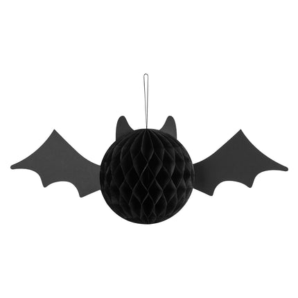 Chauve-souris d'Halloween en nid d'abeille 45cm