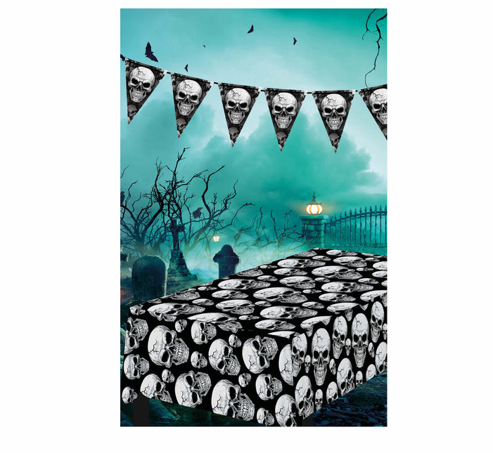 Nappe d'Halloween Crânes 2.74m