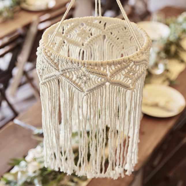 Décoration suspendue beige Macrame 40cm