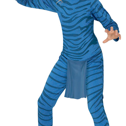 Costume de félin enfant bleu