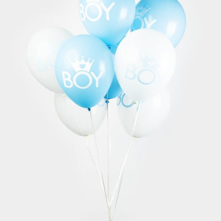 Ballons de naissance garçon 30.5cm 8pcs