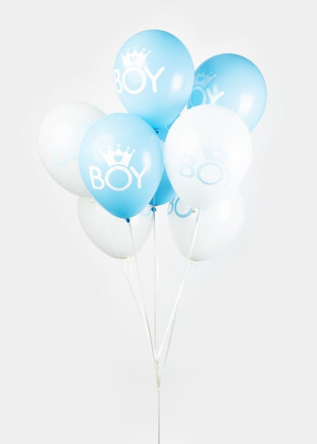 Ballons de naissance garçon 30.5cm 8pcs