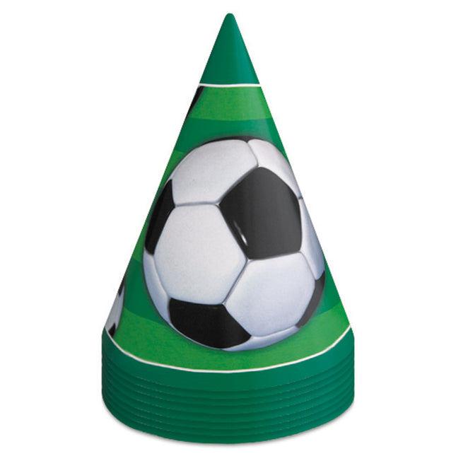 Chapeaux de fête pour le football 8pcs