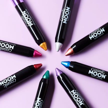 Cosmic Moon Metallic Body Crayons Silver 3.2g