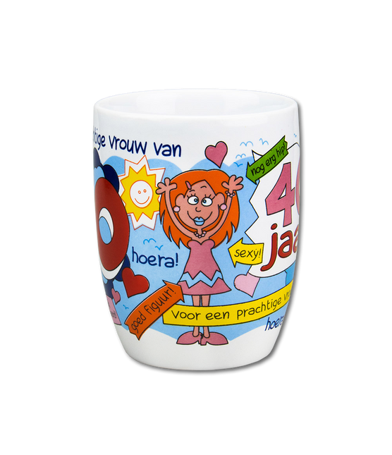 Mug 40 Years Woman 12cm