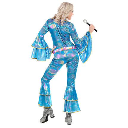 Combinaison Disco 70S Bleu Dames