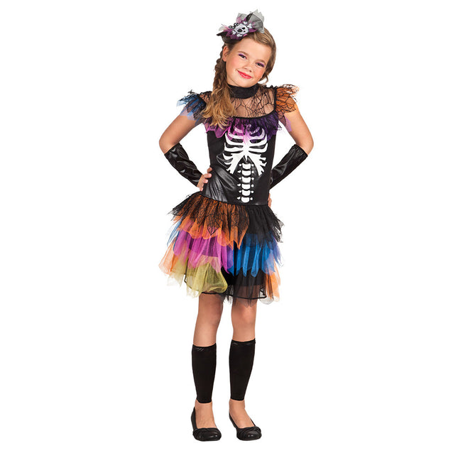 Costume de squelette d'Halloween Princesse Enfant