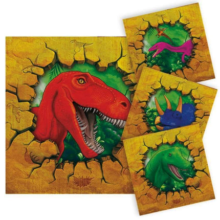 Serviettes de table Dinosaure 33cm 16pcs