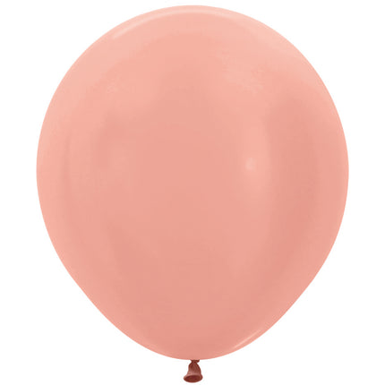 Ballons de baudruche Metallic Rose Gold 45cm 25pcs