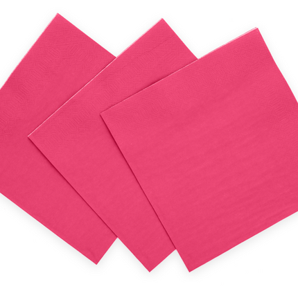 Serviettes Fuchsia 3 couches 33cm 20pcs