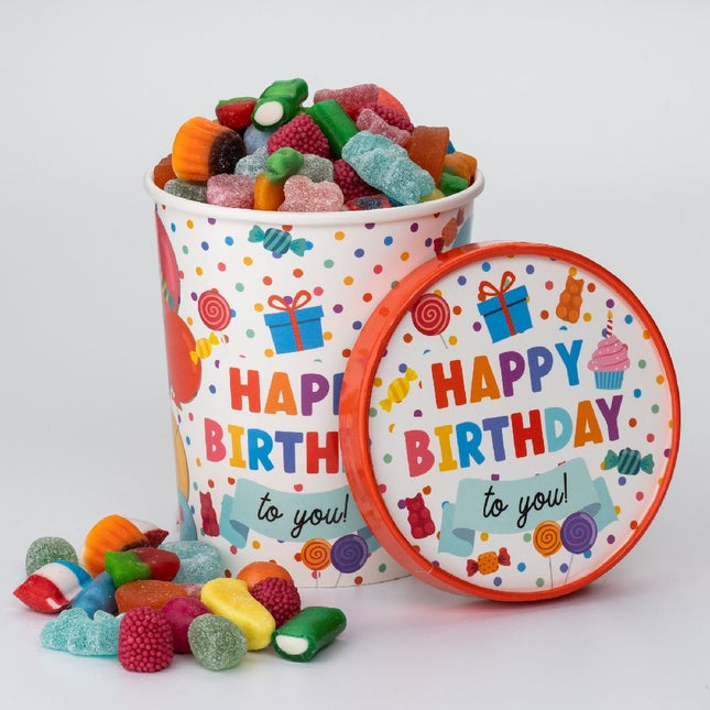 Plateau à bonbons Happy Birthday 12cm