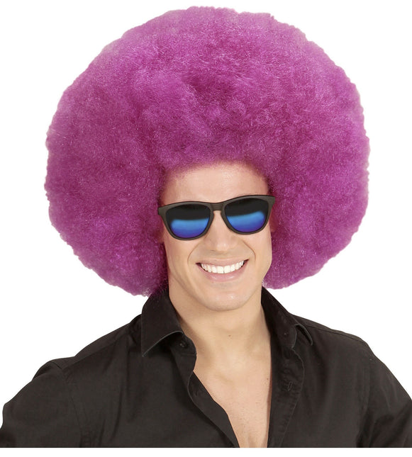 Perruque violette Afro Extra Big