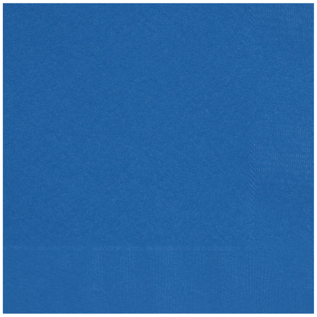 Serviettes de table bleues 2 couches 33cm 20pcs