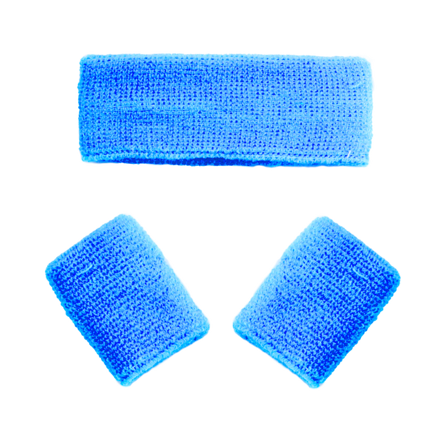 Bandeaux de sudation bleus 3pcs