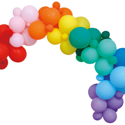 Arche de ballons Fait maison Set Arc-en-ciel 4m